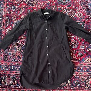 Everlane Black Button-Up Shirtdress